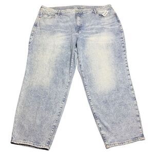 NWT Old Navy OG Straight Women’s 24 Plus Size Denim Jeans High Rise Distressed